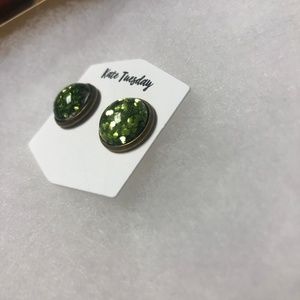 Kate Tuesday Jewelry - 5/$20 Green Flecked Sparkle Earring Studs - New Kate Tuesday Jewelry - 5/$20 Green Flecked Sparkle Earring Studs - New